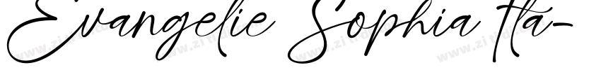 Evangelie Sophia Ita字体转换